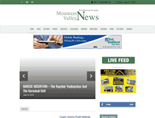 Tablet Screenshot of mountainvalleynewspaper.com